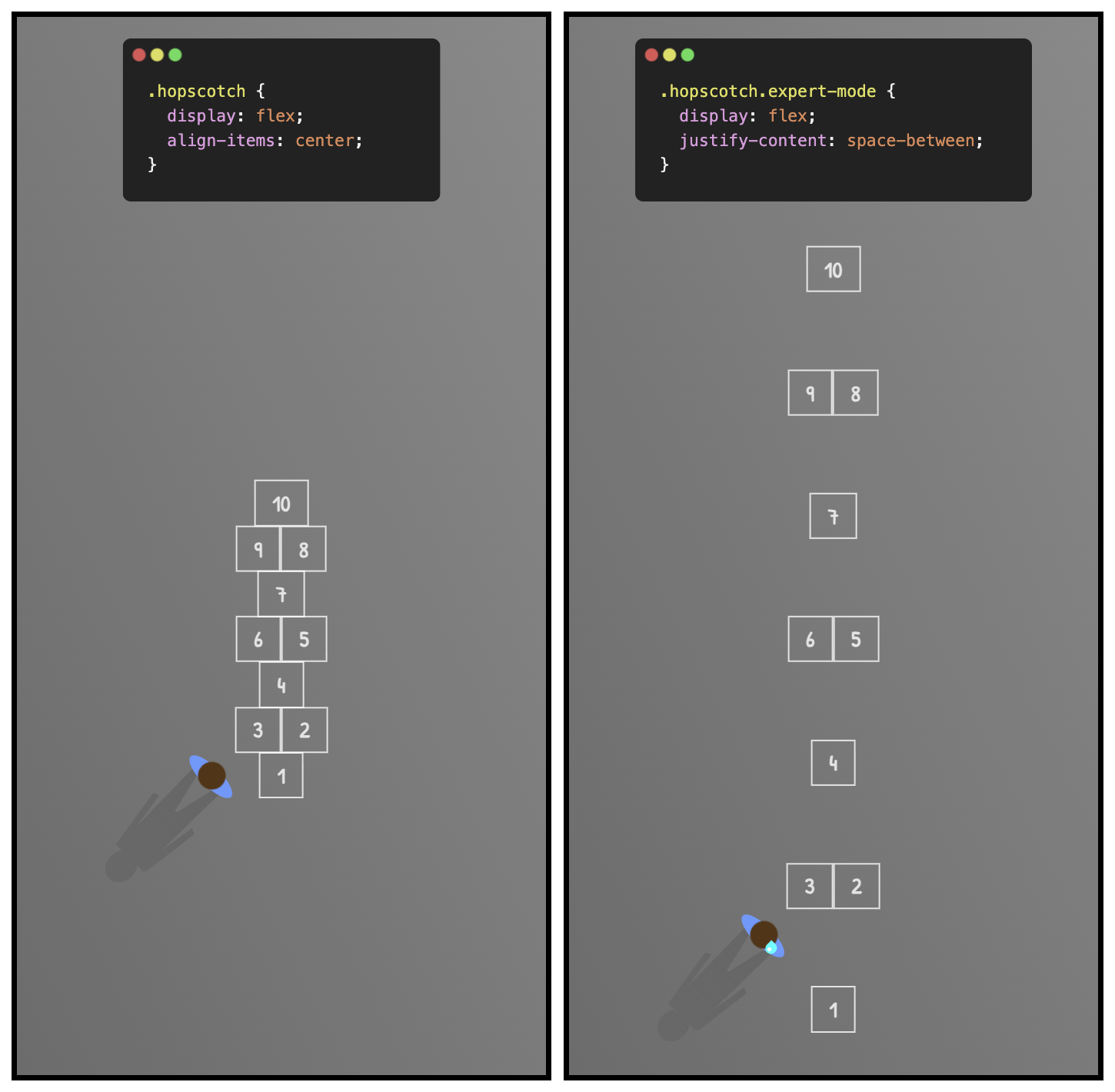 comiCSS #243: Hopscotch