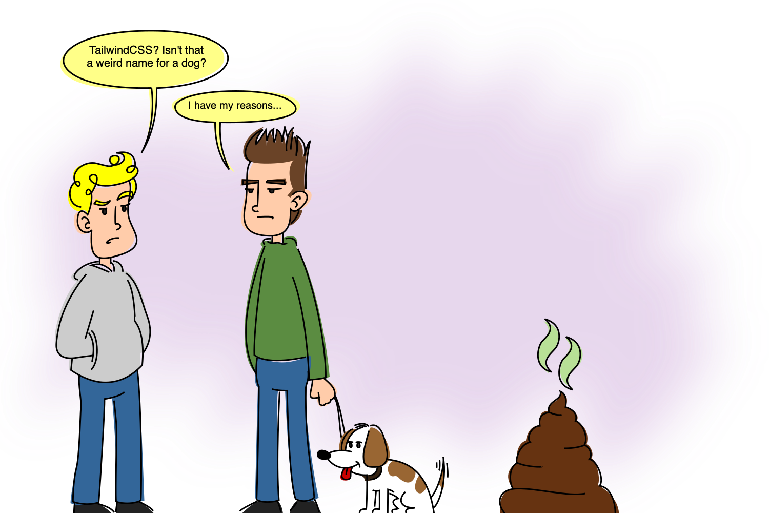 comiCSS #72: Tailwind Dog